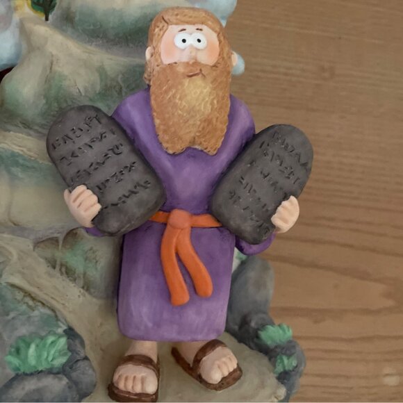 The Beginners Bible Moses and 10 Commandments Ceramic Collectible Figure 1996 - Picture 6 of 14